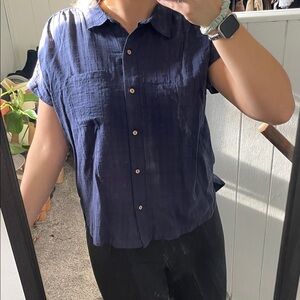 Navy Blue Women’s Blouse